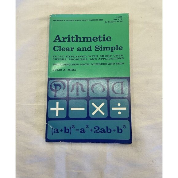 Arithmetic Clear & Simple Julia Mira 1966 PB Math Basics School Study Ed - Picture 1 of 10